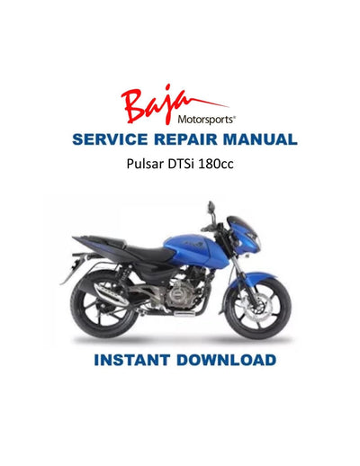 Baja Pulsar DTSi 180 Motorcycle Service Manual - Service Manual PDF Instant Download