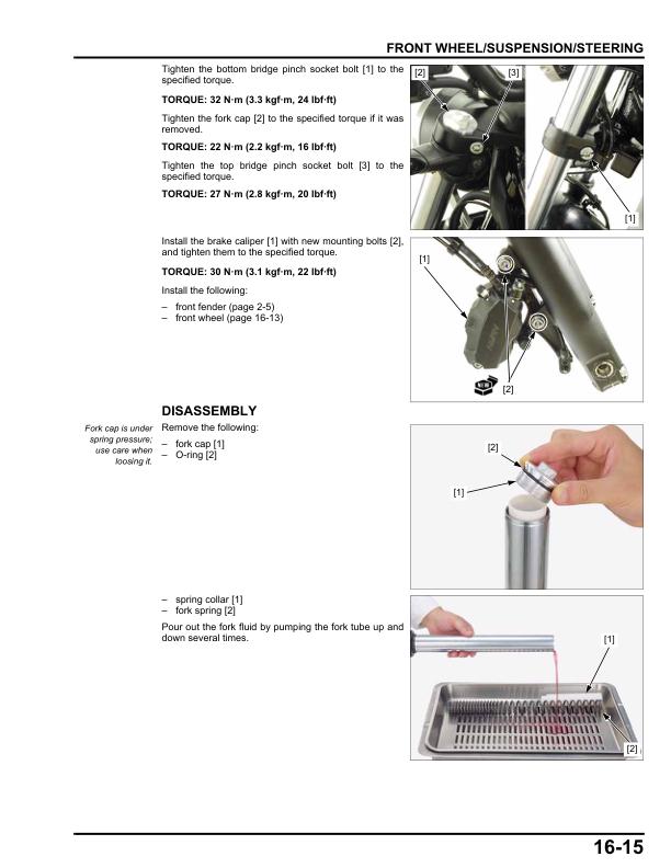 Honda Rebel CMX 500 Motorcycle Service Manual sample page showing schematics and diagrams