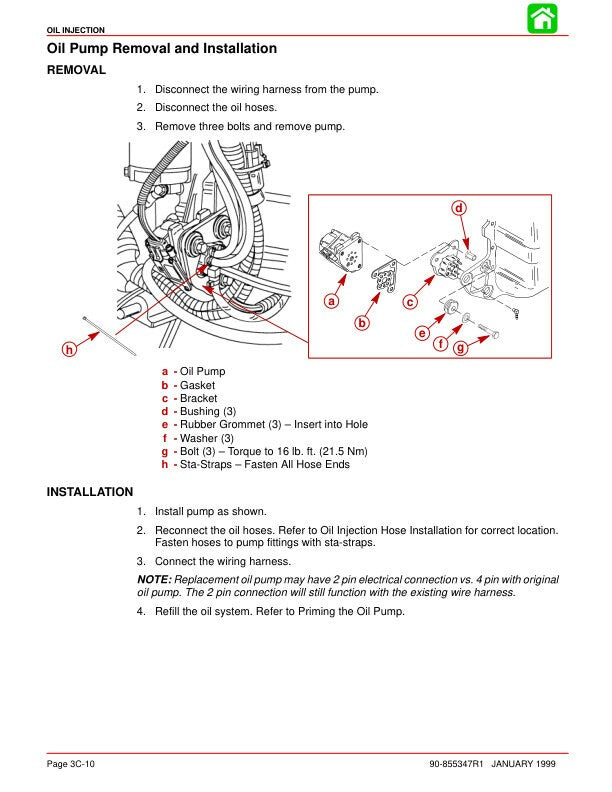 Mercury Optimax 115 135 150 175 Outboard Service Manual sample page showing schematics and diagrams
