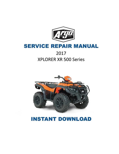 Argo XPLORER XR 500 UTV Service Manual 2017-2021 - Service Manual PDF Instant Download