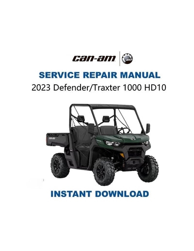 Can-Am Defender Traxter HD10 Max 1000 Service Manual 2023-2025 - Service Manual PDF Instant Download