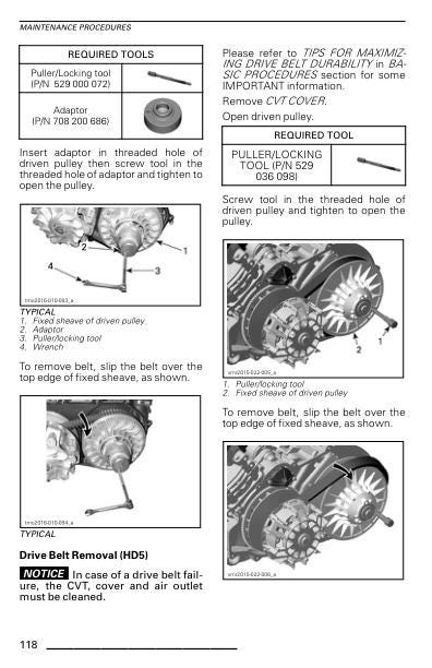 Can Am Defender Traxter HD8 HD10 CanAm Service Manual sample page from the repair manual