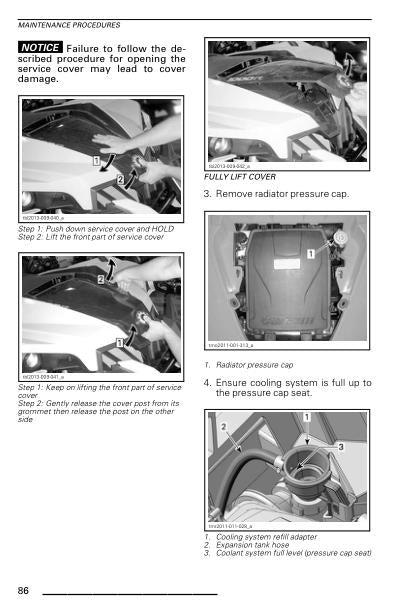 Can Am Maverick 1000r Service Manual sample page from the repair manual