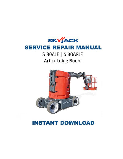 Skyjack SJ30AJE SJ30ARJE Articulating Boom Service Manual | 2018-2022 - Service Manual PDF Instant Download