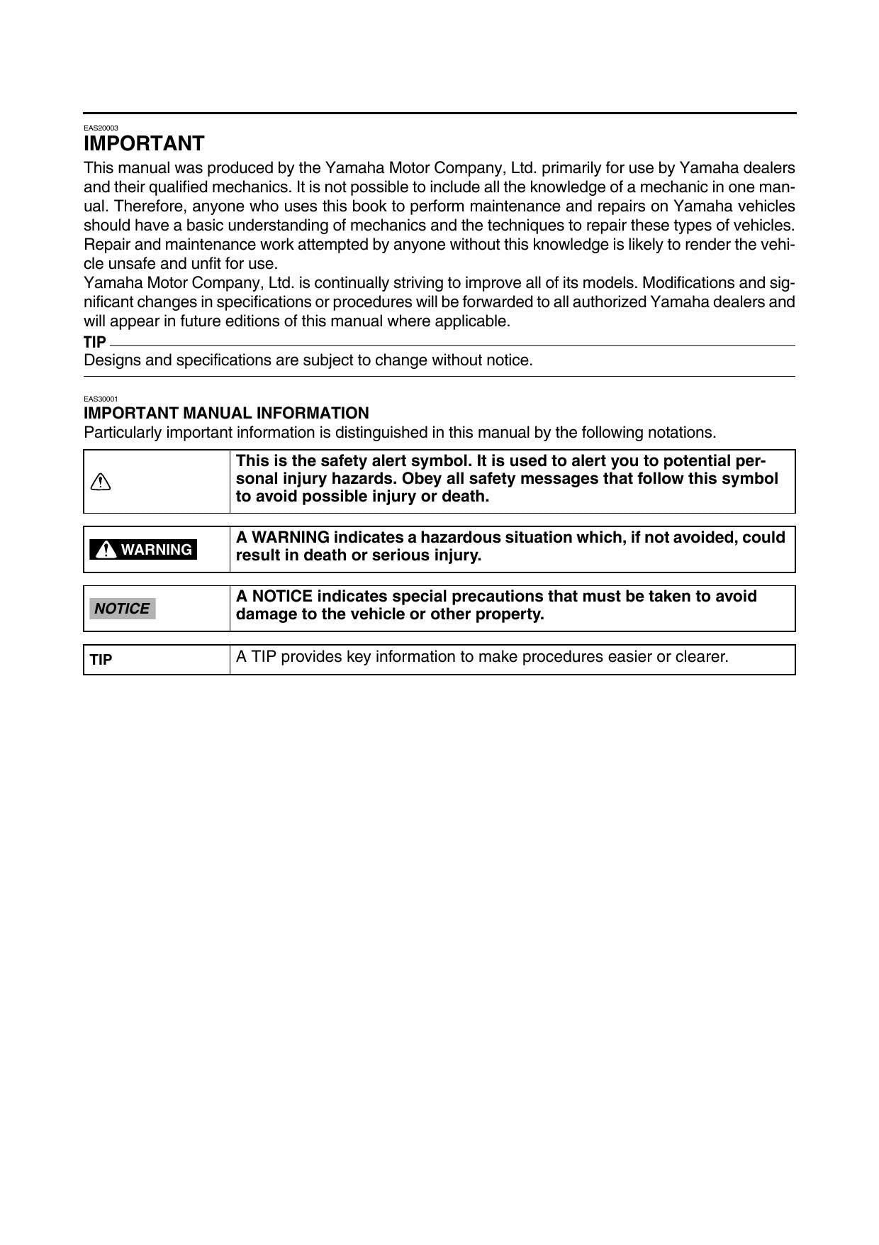 Yamaha TMAX XP530 Scooter Service Manual | 2017-2021 - sample page 9