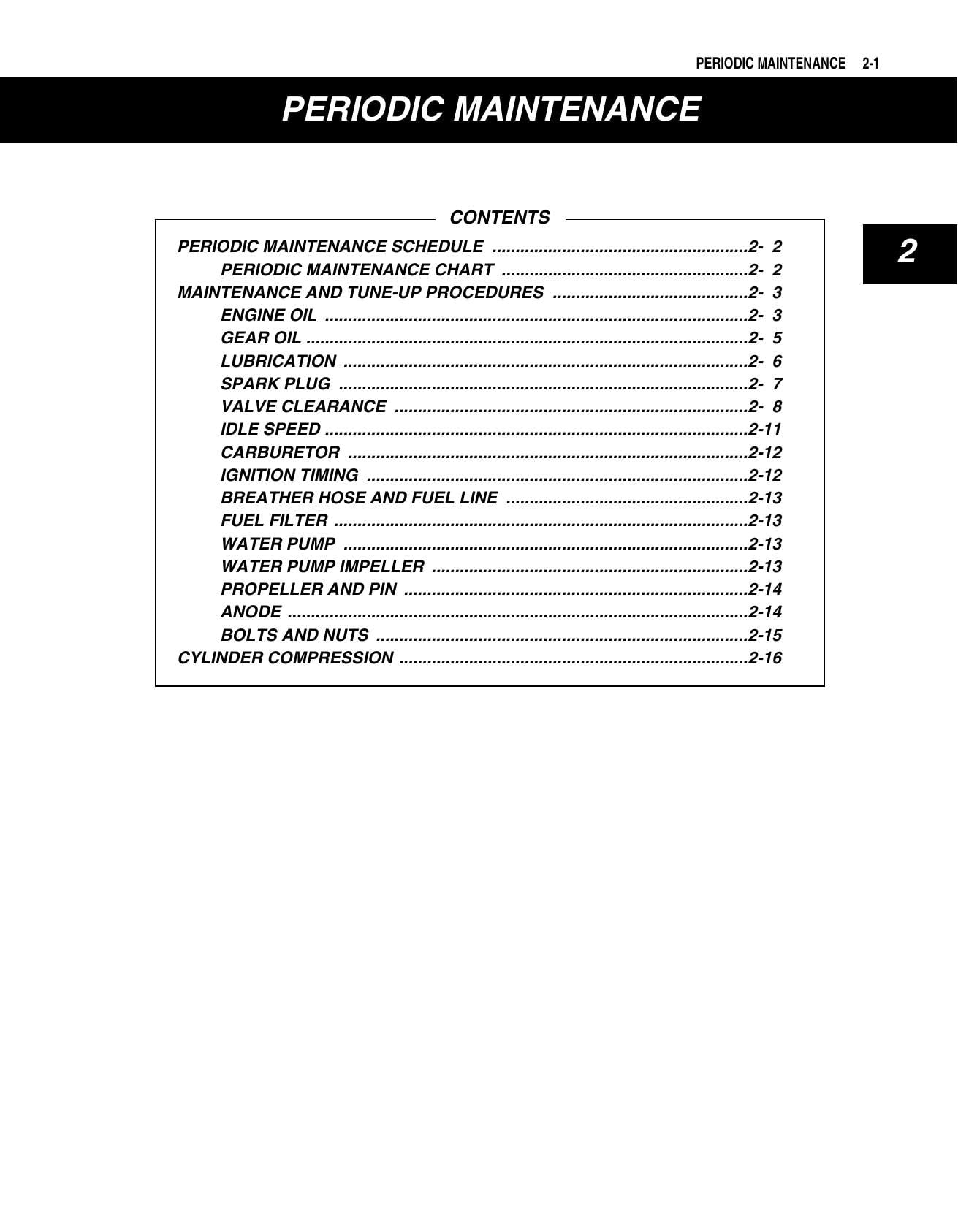 Suzuki DF2.5 Four Stroke Outboard Service Manual | 2006-2010 - sample page 9