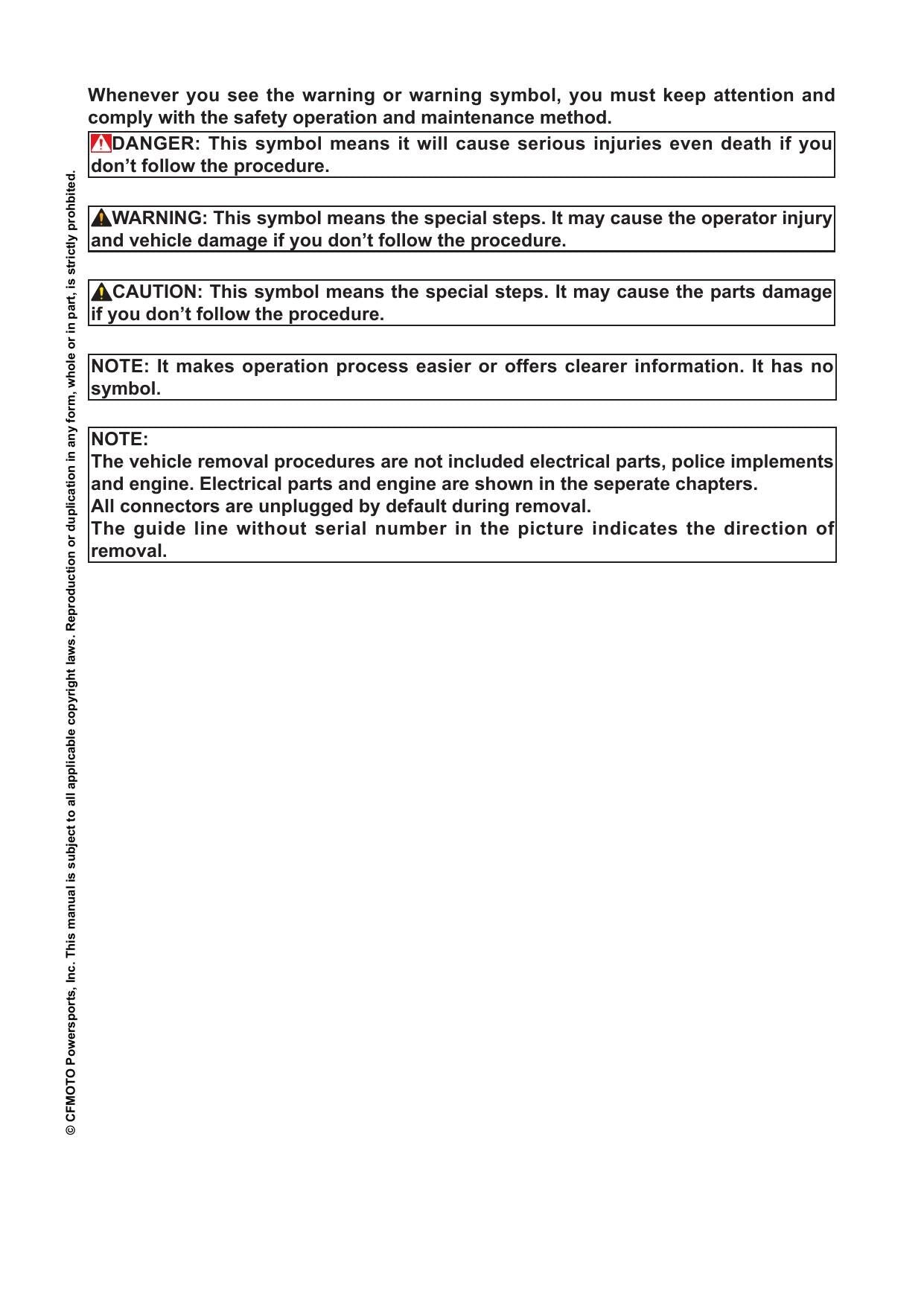 CFMOTO CFX-2E CFX-5E Electric Motorcycle Service Manual | 2024-2026 - sample page 8