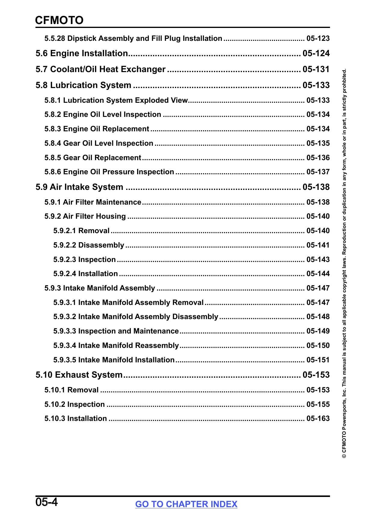 CFMOTO UFORCE U10 Pro UTV Service Manual | 2026 - sample page 8