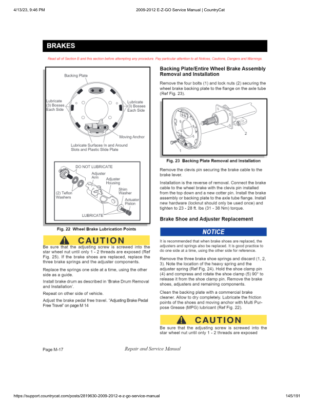 EZGO ST Shuttle 4/6 Golf Car Service Manual PDF | 2009-2013