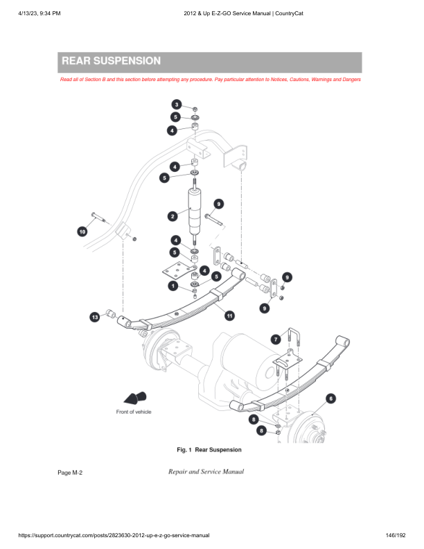 EZGO Express L4 S4 Golf Car Service Manual PDF | 2012-2015
