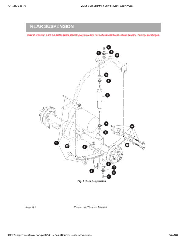EZGO Shuttle 4X Golf Car Service Manual PDF | 2013-2016