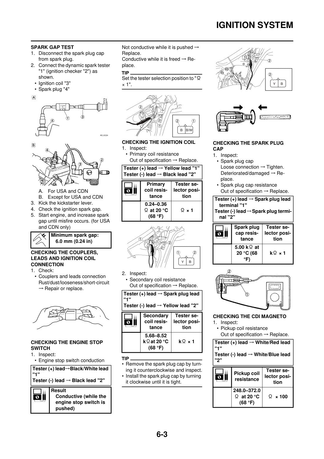 Yamaha YZ125 2015 service manual - page 152