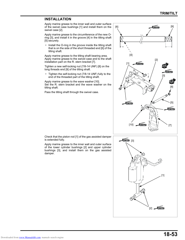 Tohatsu BFT75A BFT90A Außenbordmotor-Wartungshandbuch PDF | 2013-2020