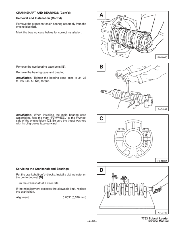 Bobcat 7753 Skid Steer Loader Service Manual PDF