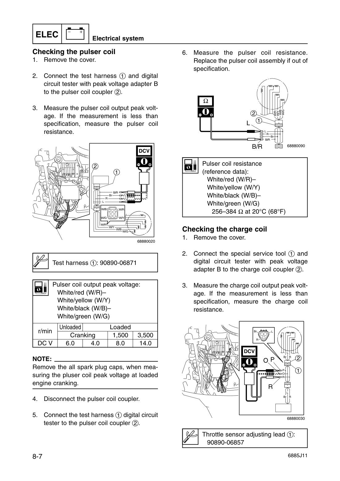 Yamaha 55D 75A 85A Outboard service manual - page 236