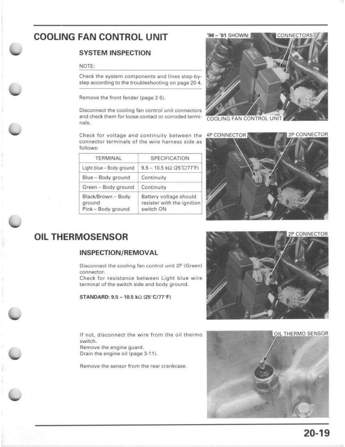 Honda Foreman 450 1998-2004 service manual - page 419