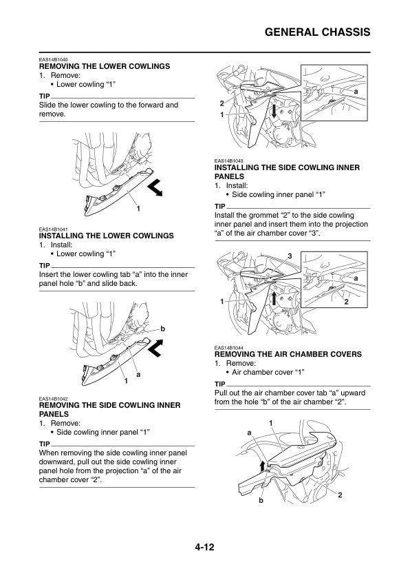 Yamaha YZF-R1 Motorcycle Service Manual sample page with diagrams and specifications