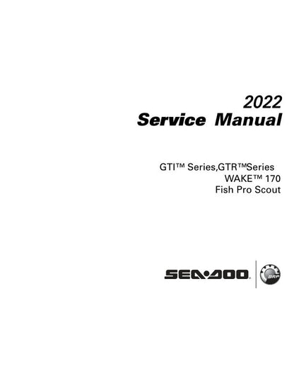 Sea-Doo GTI GTR Service Manual factory service manual title page