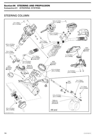 Sea-Doo RXP Service Manual sample page from the repair manual