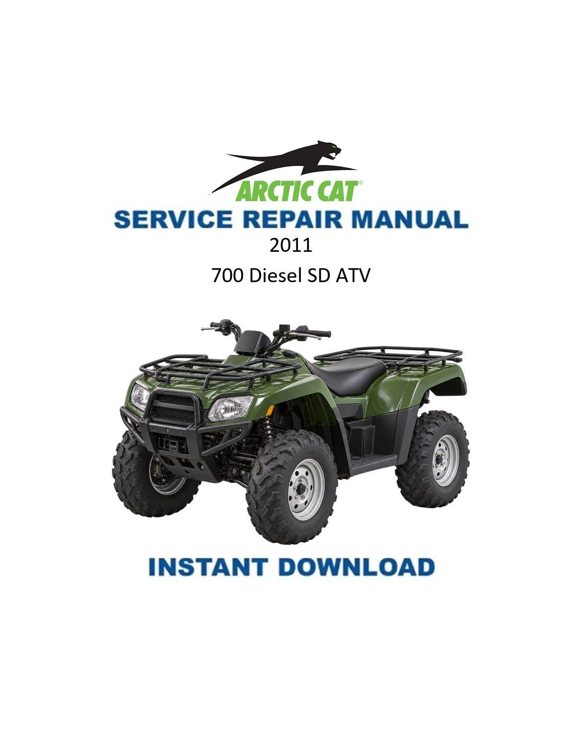 Arctic Cat 700 Diesel SD ATV Service Manual 2011 PDF