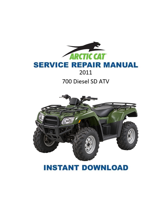 Arctic Cat 700 Diesel SD ATV Service Manual 2011 PDF