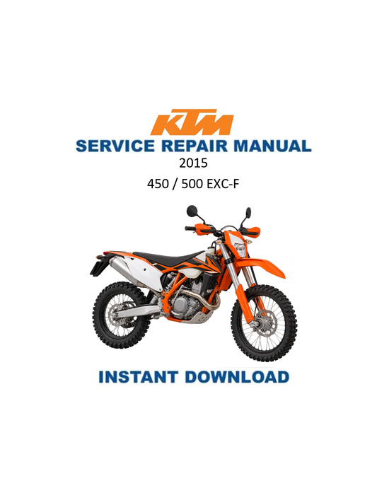 KTM 450 500 EXC-F 2015 service manual PDF
