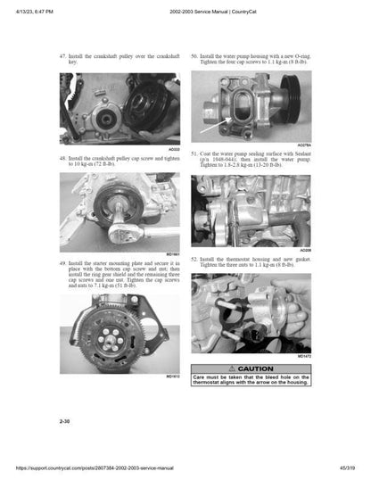 Arctic Cat Bearcat Wide Track Touring Trail Snowmobile Service Manual sample page from service manual