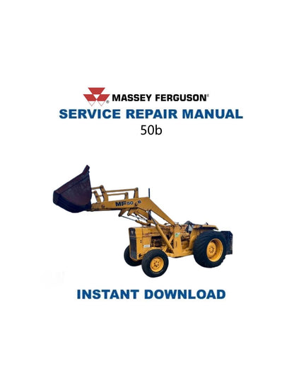 Massey Ferguson 50b Tractor Service Manual - Service Manual PDF Instant Download