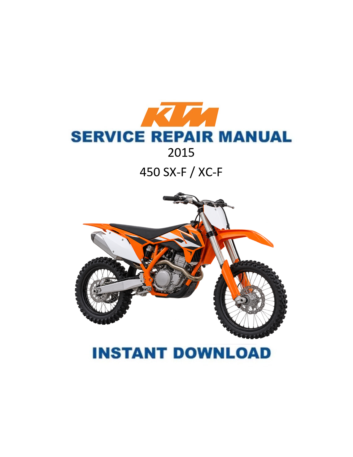 KTM 450 SX-F 2015 service manual PDF