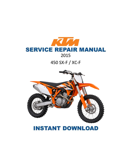 KTM 450 SX-F 2015 service manual PDF