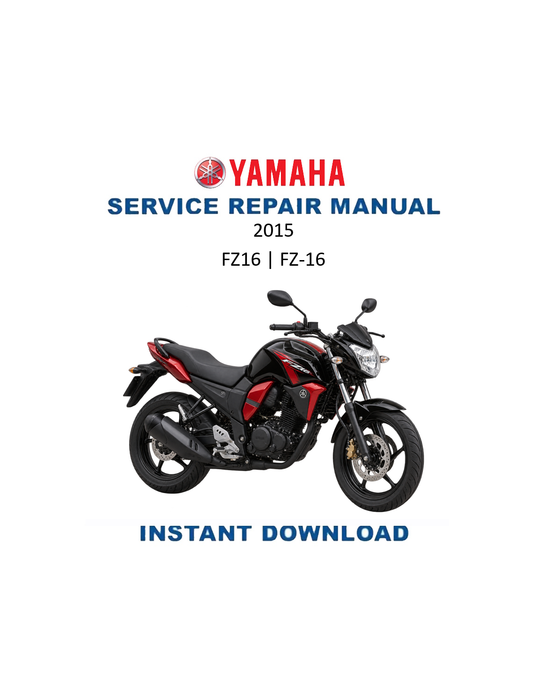 Yamaha FZ16 2015 service manual PDF