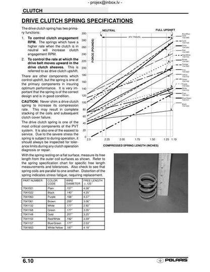 Polaris Sportsman 400 500 ATV Service Manual sample page showing repair procedures