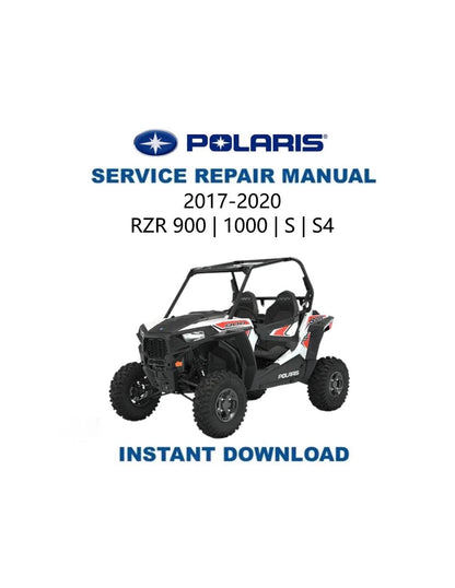 Polaris RZR 900 1000 UTV Service Manual 2017-2020 - Service Manual PDF Instant Download