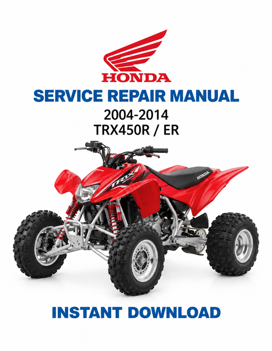 Honda TRX450R TRX450ER 2004-2014 service manual PDF