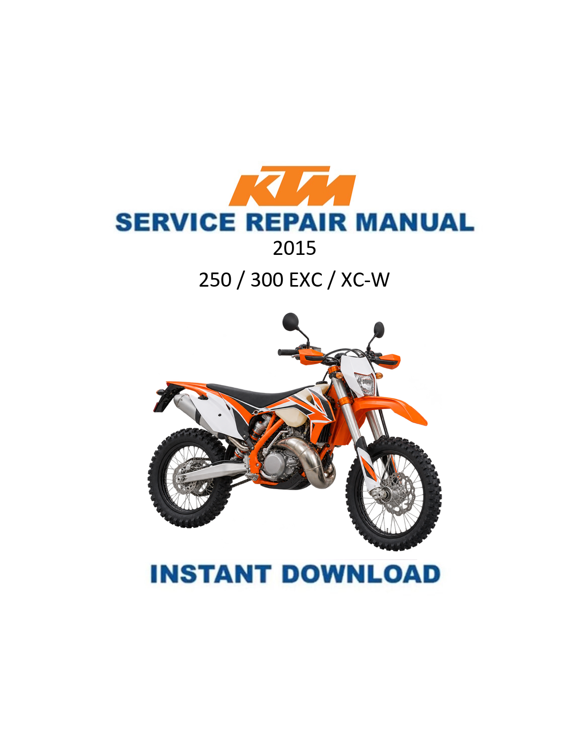 KTM 250 300 EXC 2015 service manual PDF