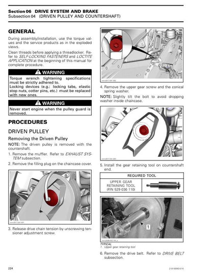 Skidoo Backcountry 600 850 Snowmobile Service Manual sample page showing schematics and diagrams