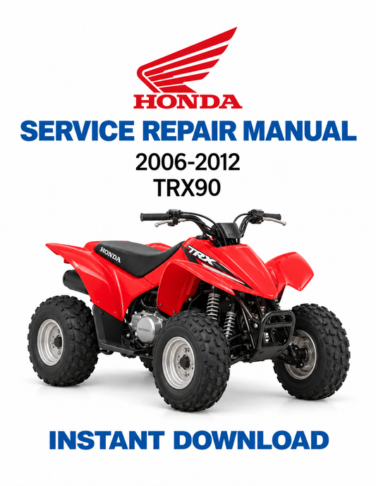 Honda TRX90 TRX90X 2006-2012 service manual PDF