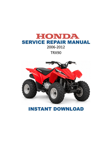 Honda TRX90 TRX90X Youth ATV Service Manual PDF | 2006-2012