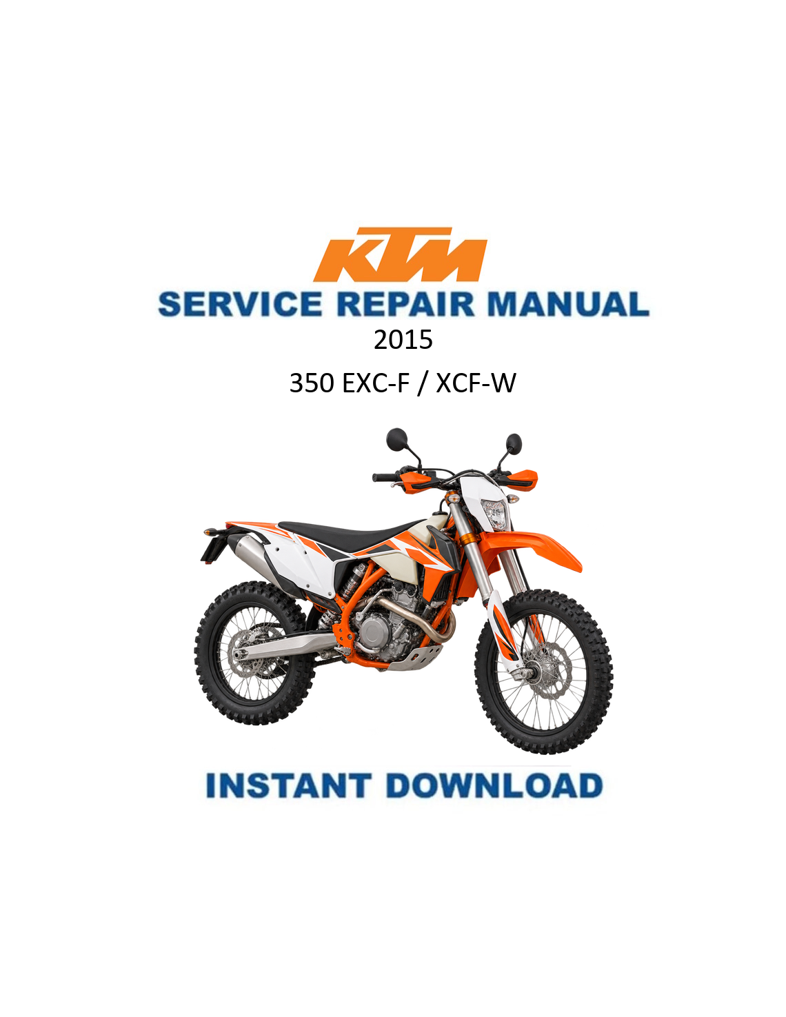 KTM 350 EXC-F 2015 service manual PDF