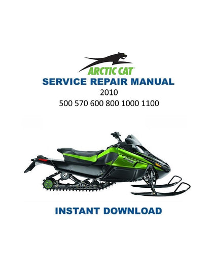 Arctic Cat Crossfire Bearcat M6 M8 F6 F8 Snowmobile Service Manual 2010-2014 - Service Manual PDF Instant Download