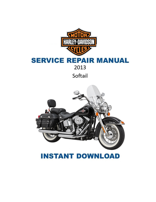 2013 Harley-Davidson Softail Service & Electrical Diagnostic Manual PDF