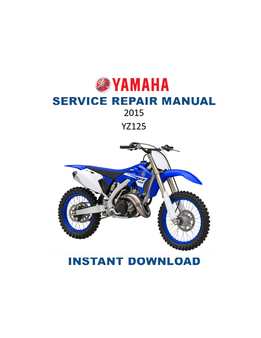 Yamaha YZ125 2015 service manual PDF
