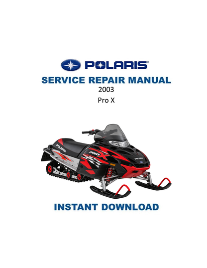 Polaris Pro X 2003 service manual PDF