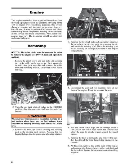 Arctic Cat ZR 120 Kitty Cat Snowmobile Service Manual sample page from service manual