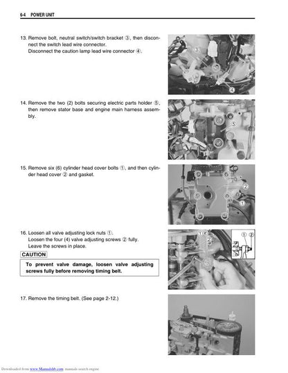 Suzuki DF9.9 DF15 Outboard Service Manual sample page from the repair manual