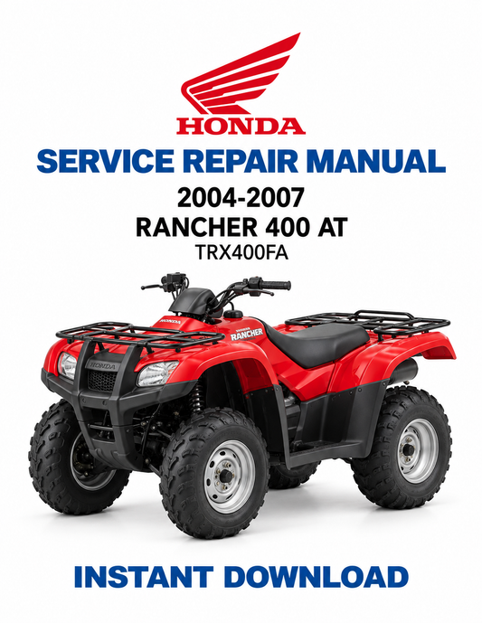 Honda Rancher 400 AT TRX400FA FGA 2004-2007 service manual PDF