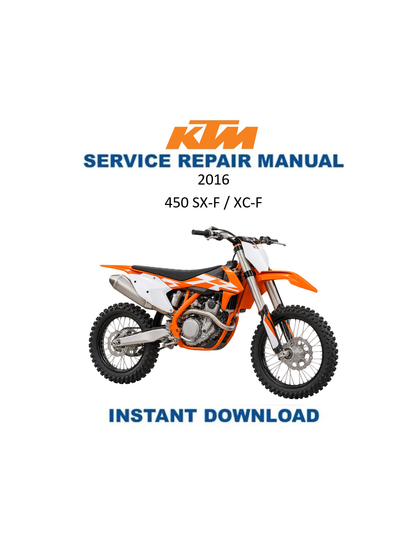 KTM 450 SX-F 2016 service manual PDF