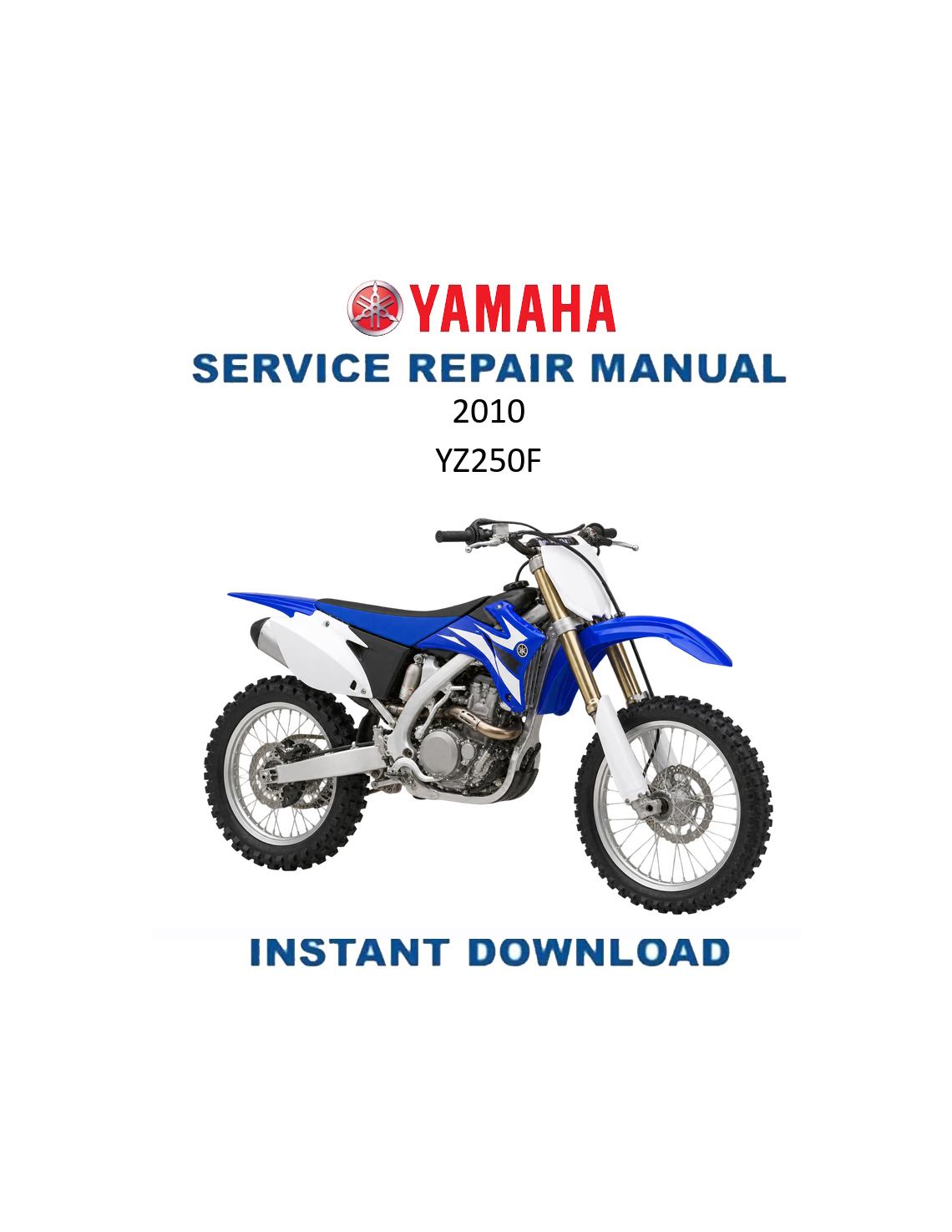 Yamaha YZ250F Motorcycle Service Manual 2010 PDF