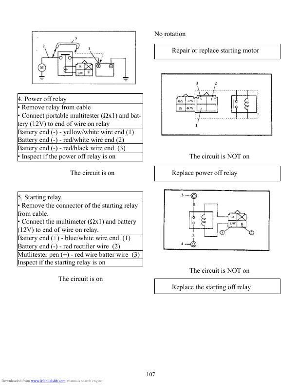 Baja Wilderness Trail WD400U ATV Service Manual sample page with technical illustrations