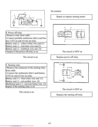 Baja Wilderness Trail WD400U ATV Service Manual sample page with technical illustrations